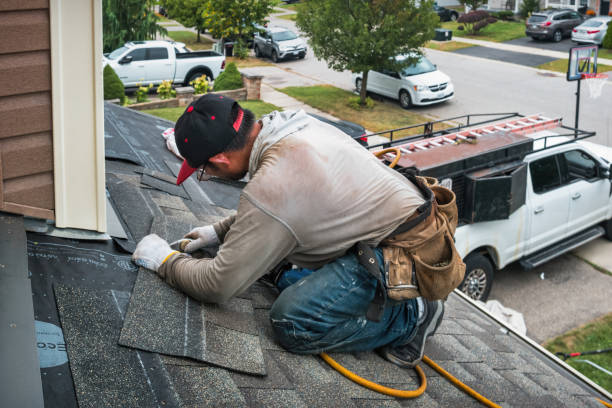 Professional Roofing technician working in West Union, MN
